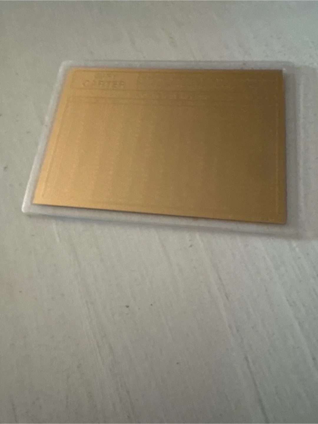 Gary Carter Montreal Expos Gold Card - photo 2