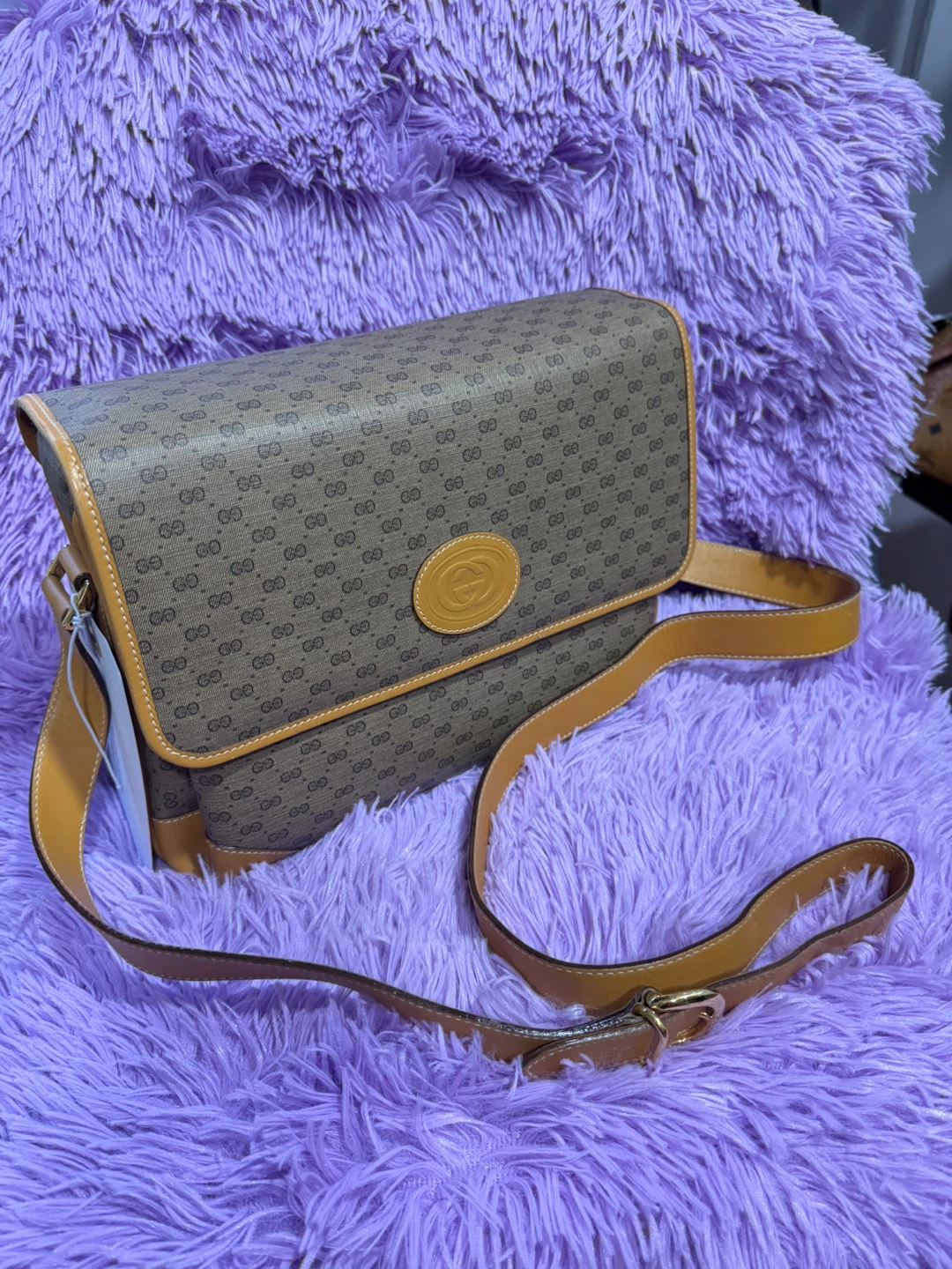 Gucci Brown GG Pattern Shoulder Bag