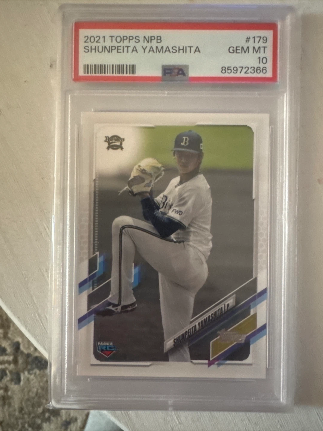2021 Topps NPB Shunpeita Yamashita #179 GEM MT 10