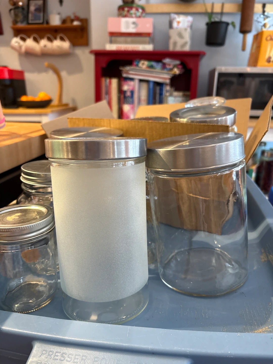 Variety of Glass Jars with Lids - photo 3