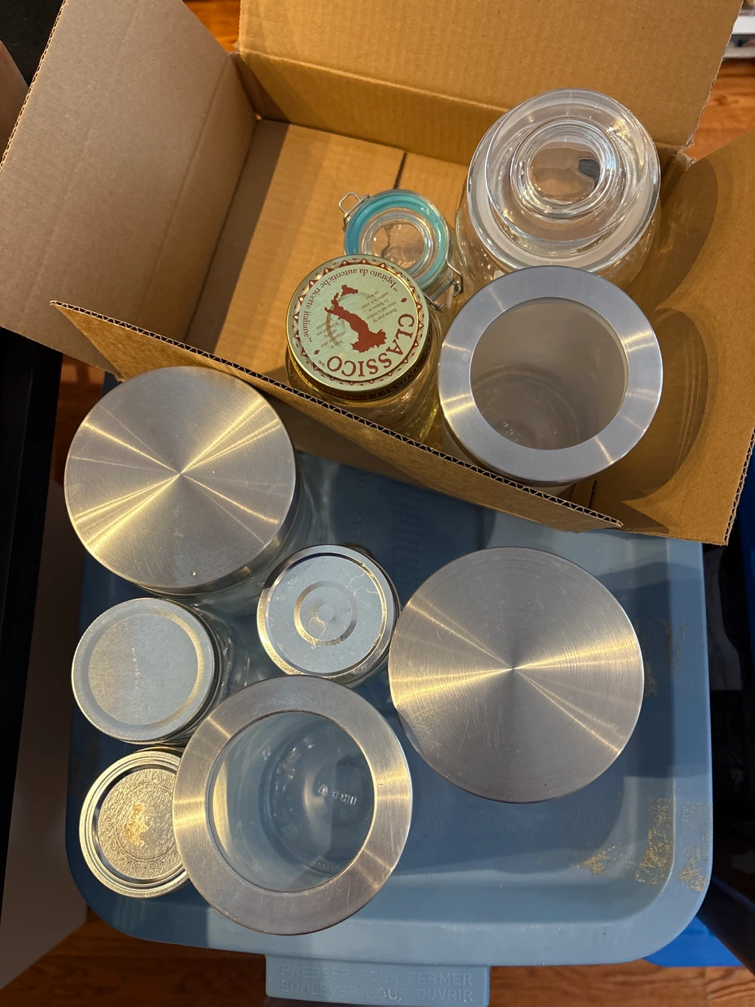 Variety of Glass Jars with Lids - photo 2