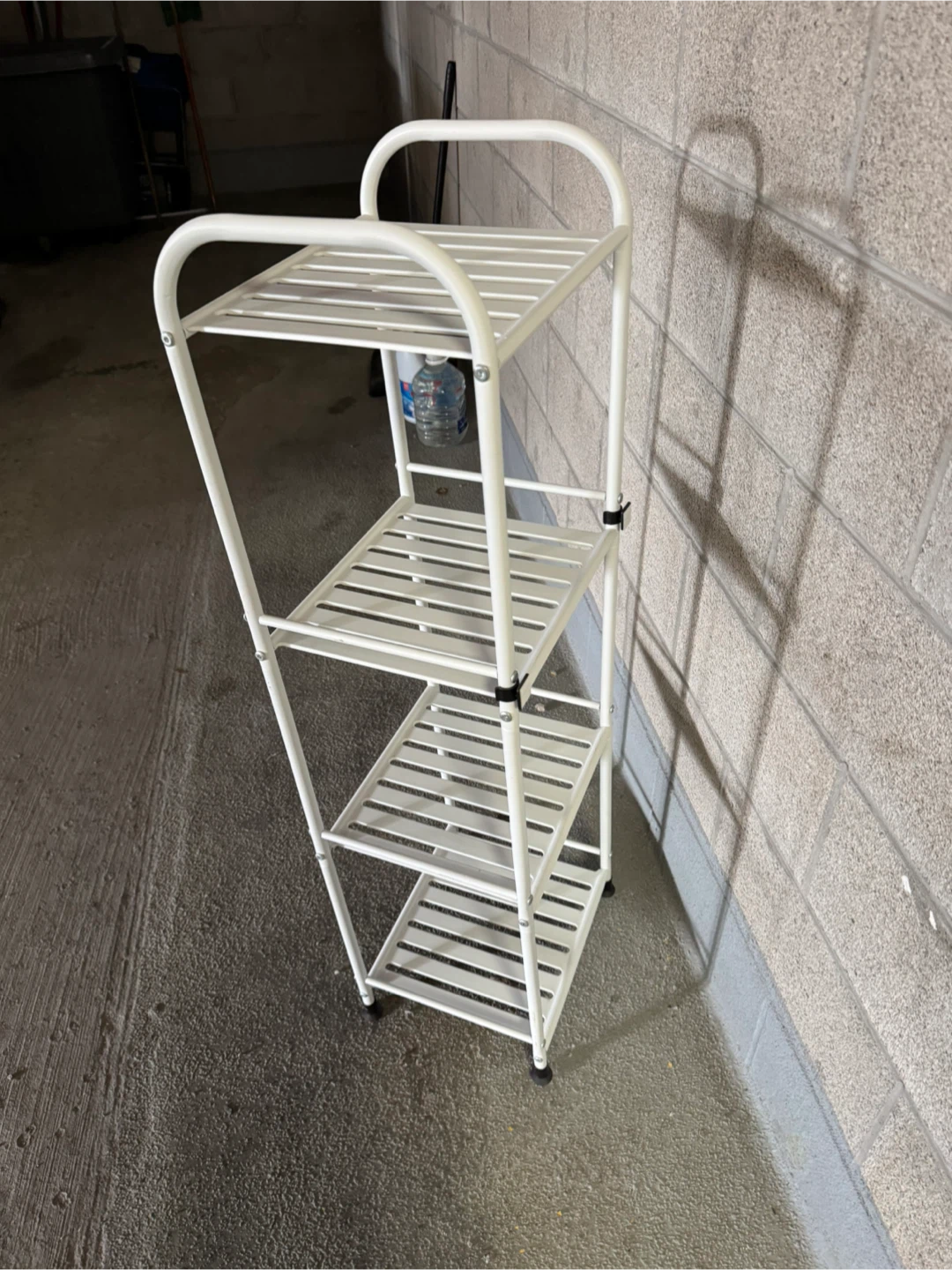 White 4-Tier Metal Shelf