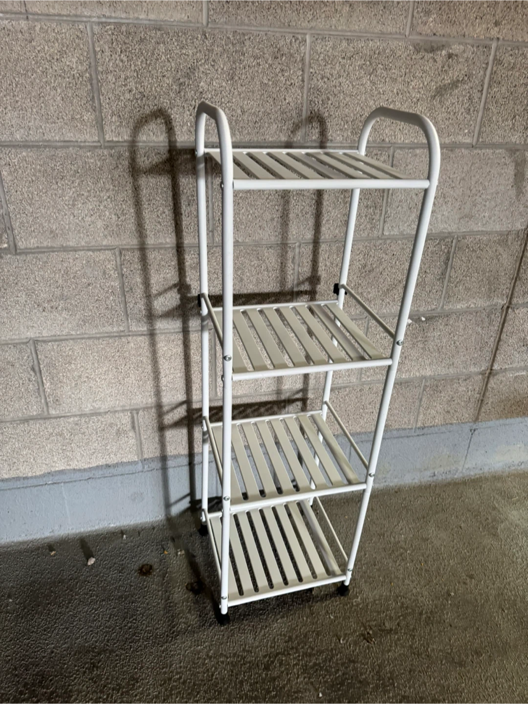 White 4-Tier Metal Shelf - photo 5