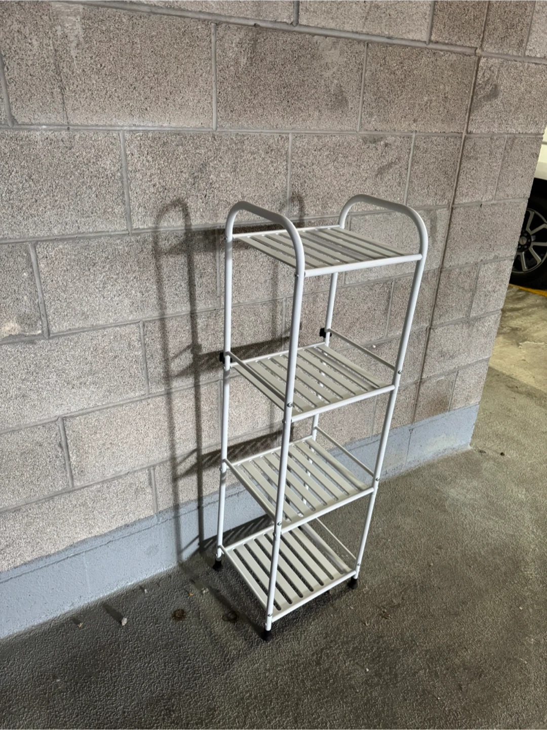 White 4-Tier Metal Shelf - photo 4
