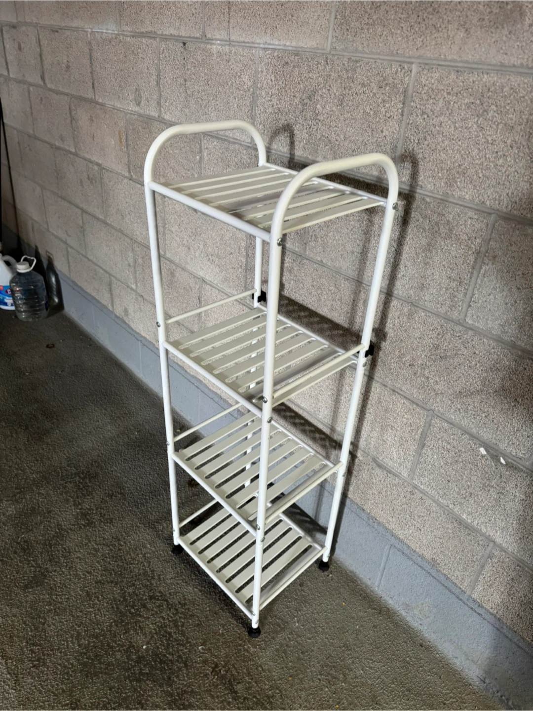 White 4-Tier Metal Shelf - photo 3