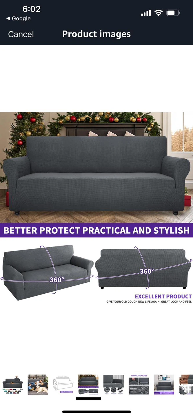 Brand NEW-ZNSAYOTX Gray Sofa Cover - photo 4