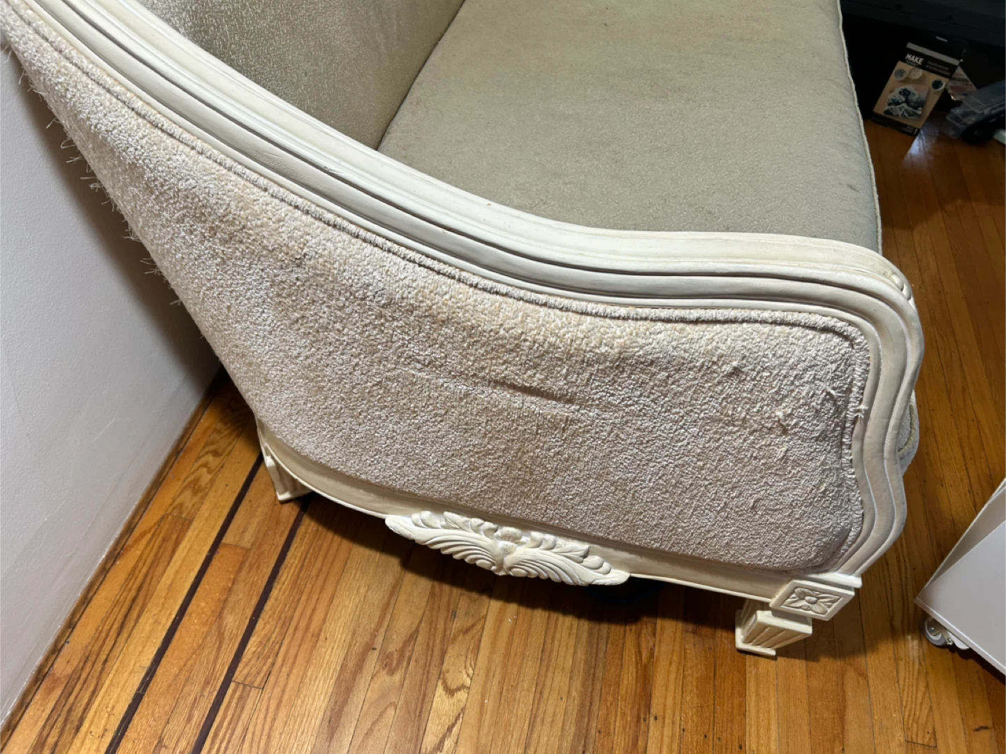 Vintage Beige Couch / Sofa - photo 2