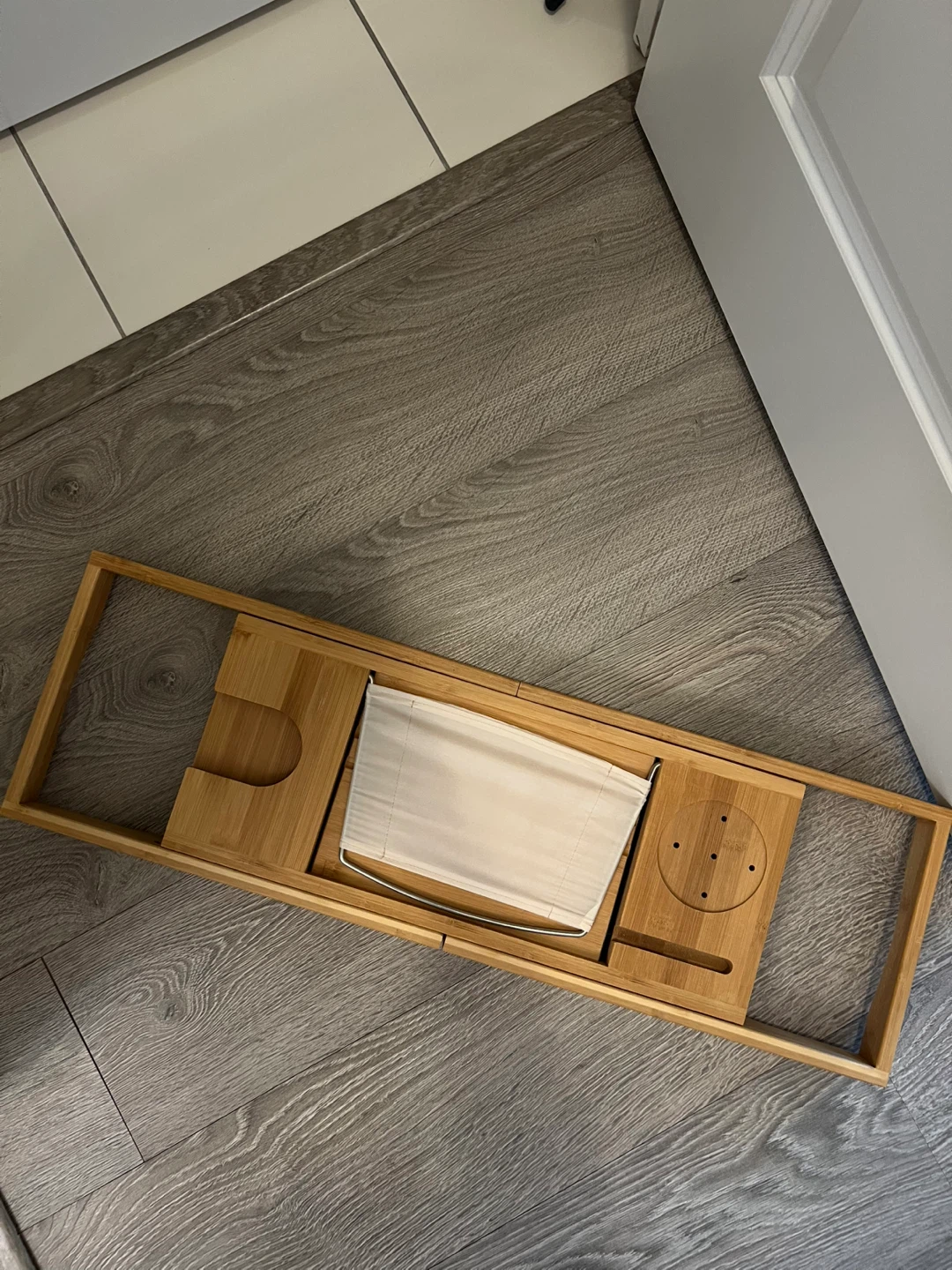 Hoomtaq Bamboo Bathtub Caddy Tray