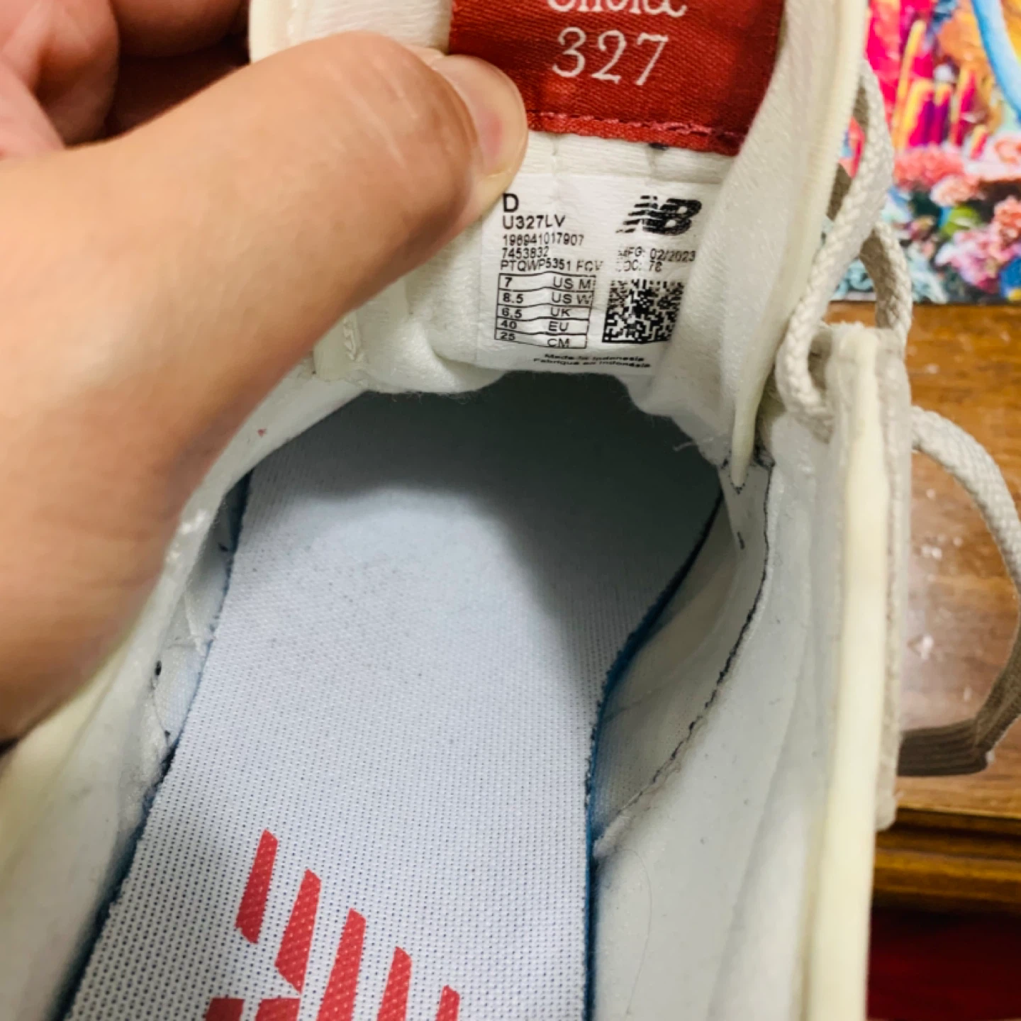 New Balance 327 Cream/Red ~8.5 USW /7 USM - photo 5