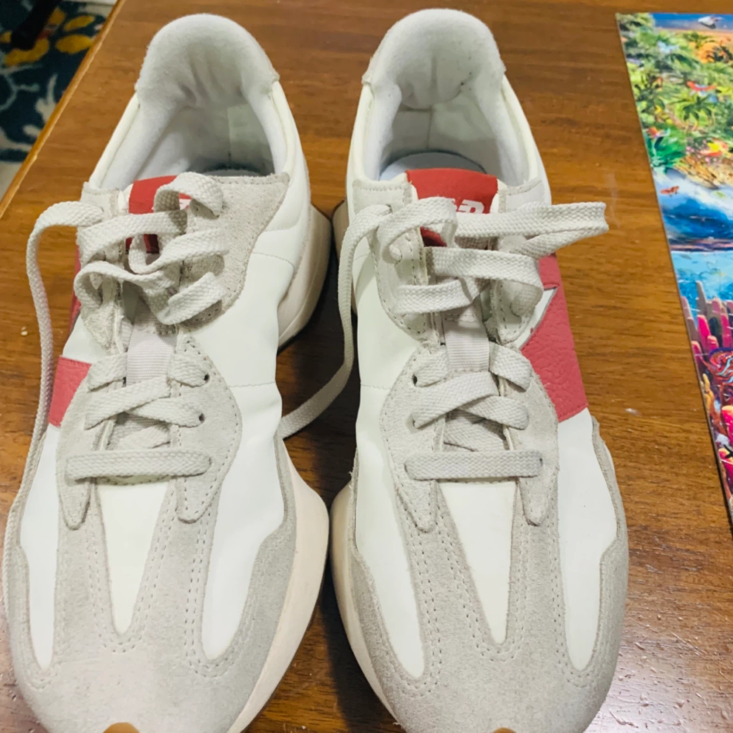 New Balance 327 Cream/Red ~8.5 USW /7 USM - photo 4