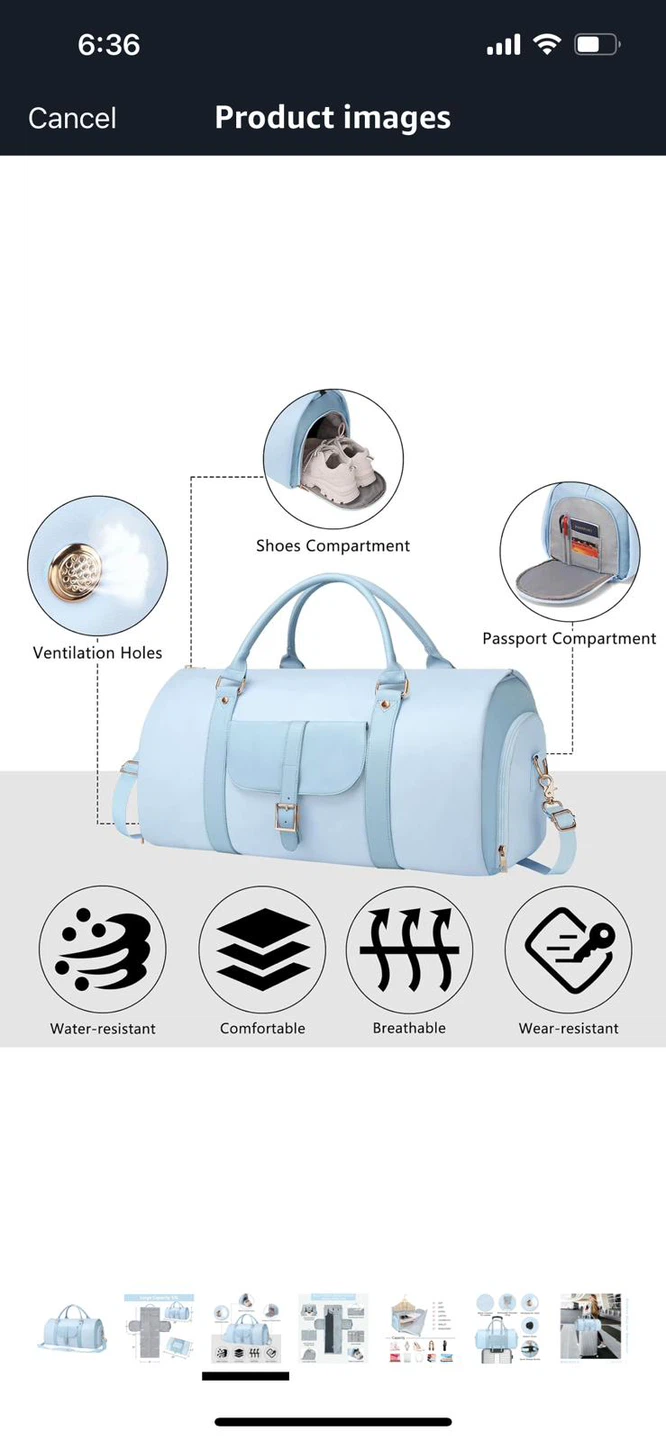 NEW-BOLOSTA convertible garment duffle bag! - photo 3