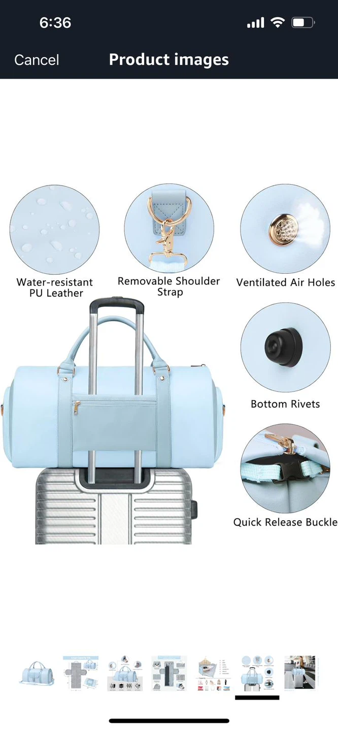 NEW-BOLOSTA convertible garment duffle bag! - photo 2