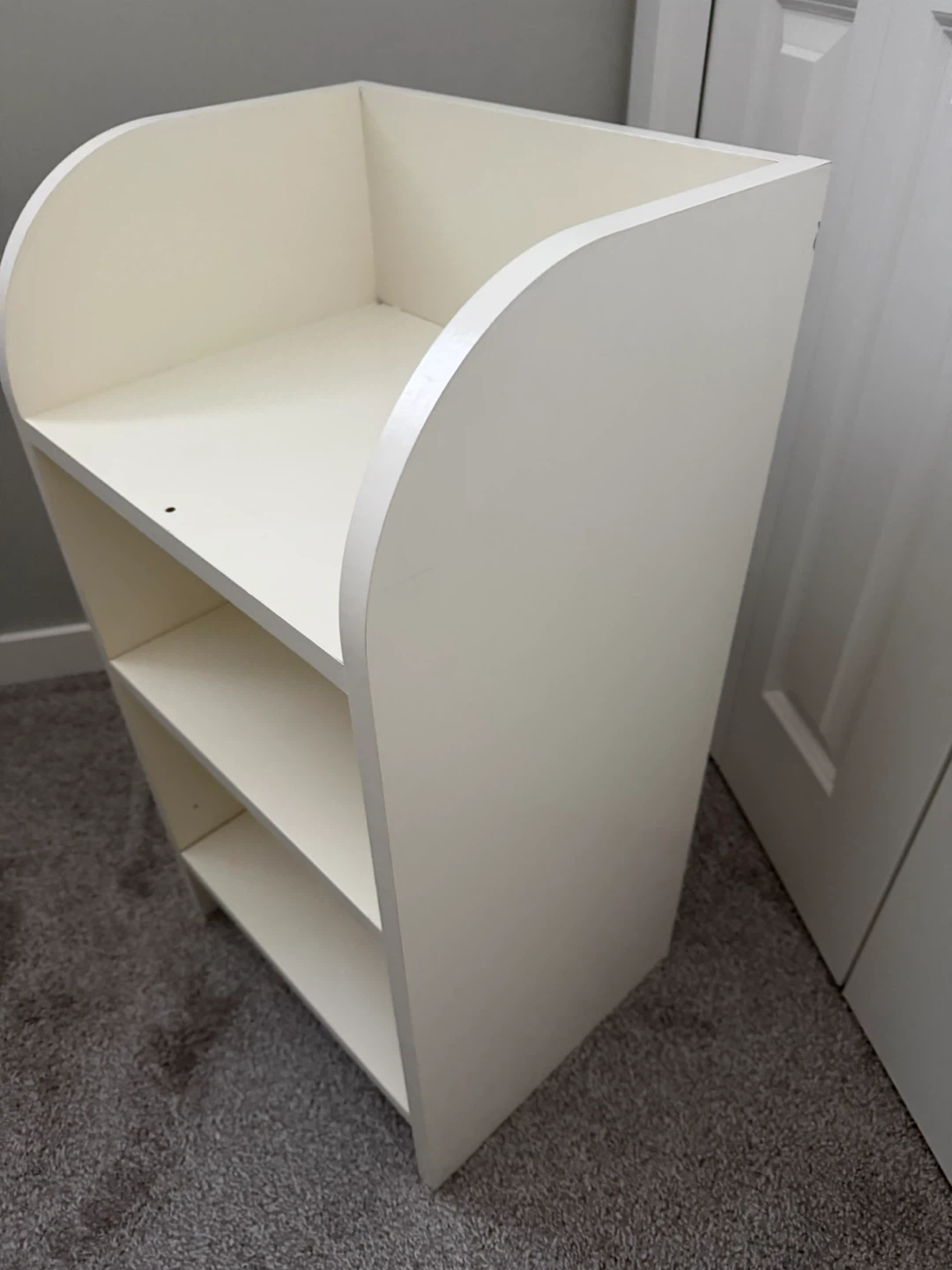 White Wooden Shelf 40 x 75 cm - photo 2