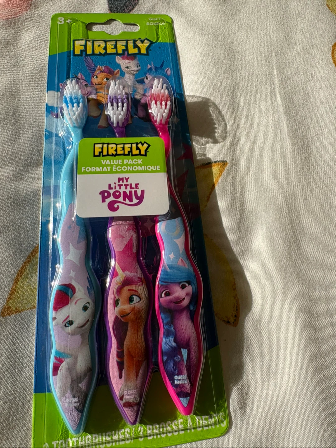 My Little Pony Toothbrushes, 3 Pack, New