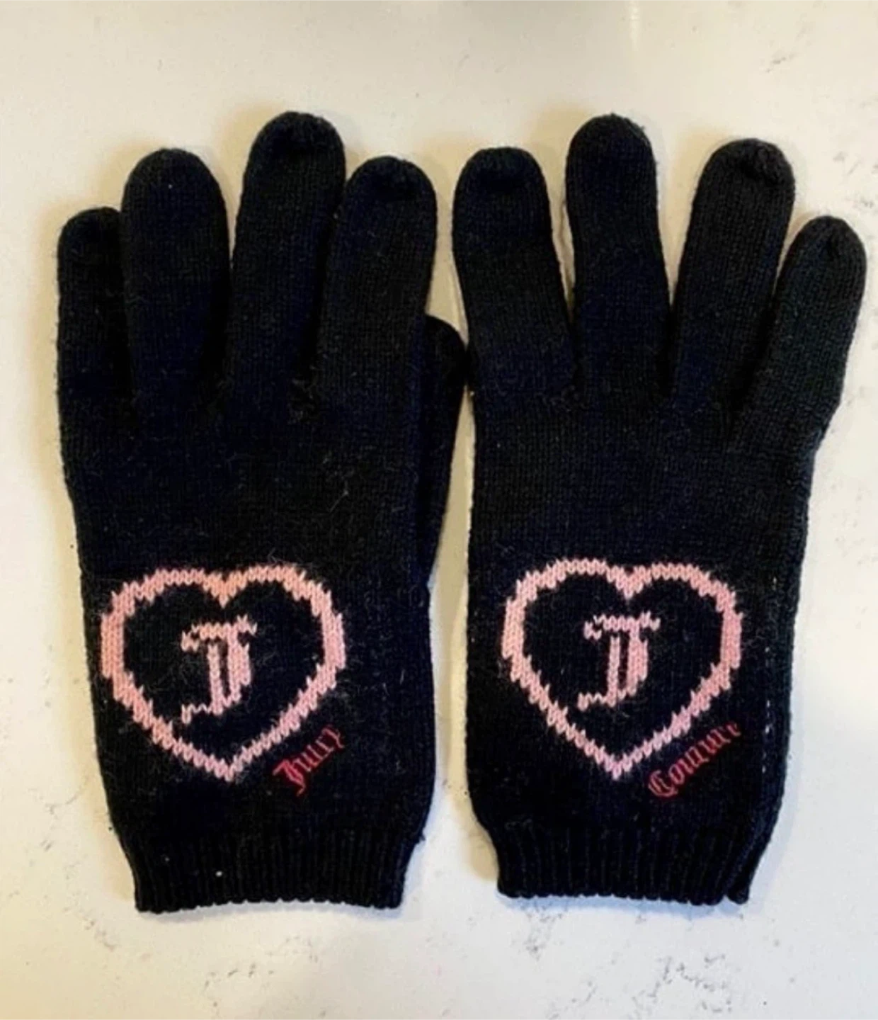 Juicy Couture Black Gloves