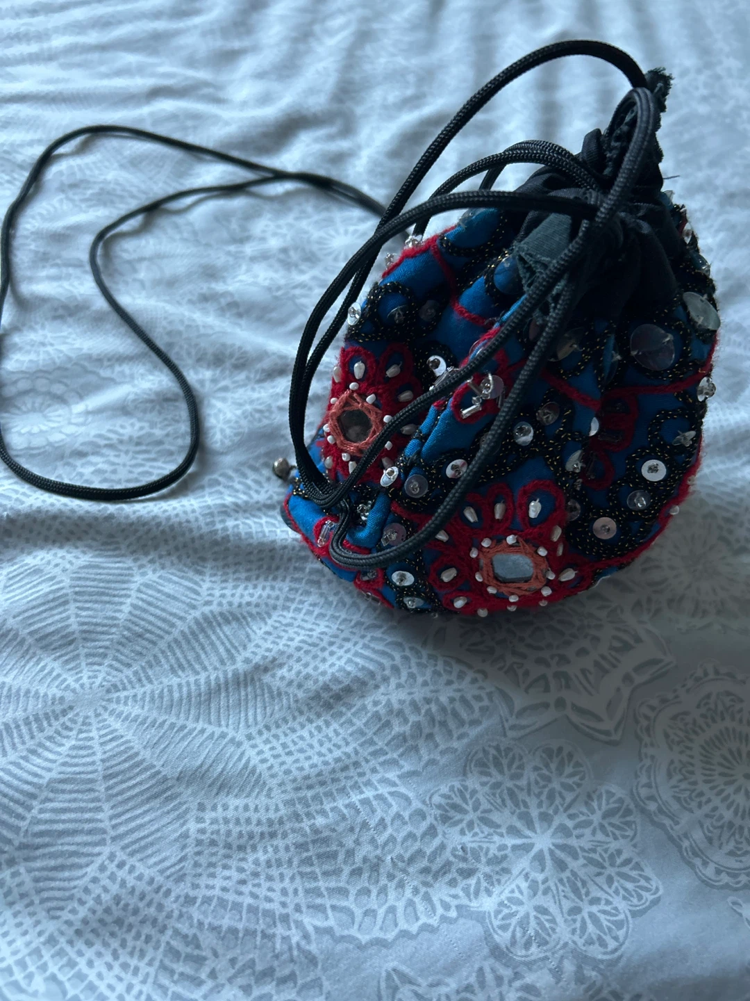 Drawstring Beaded Purse - photo 4