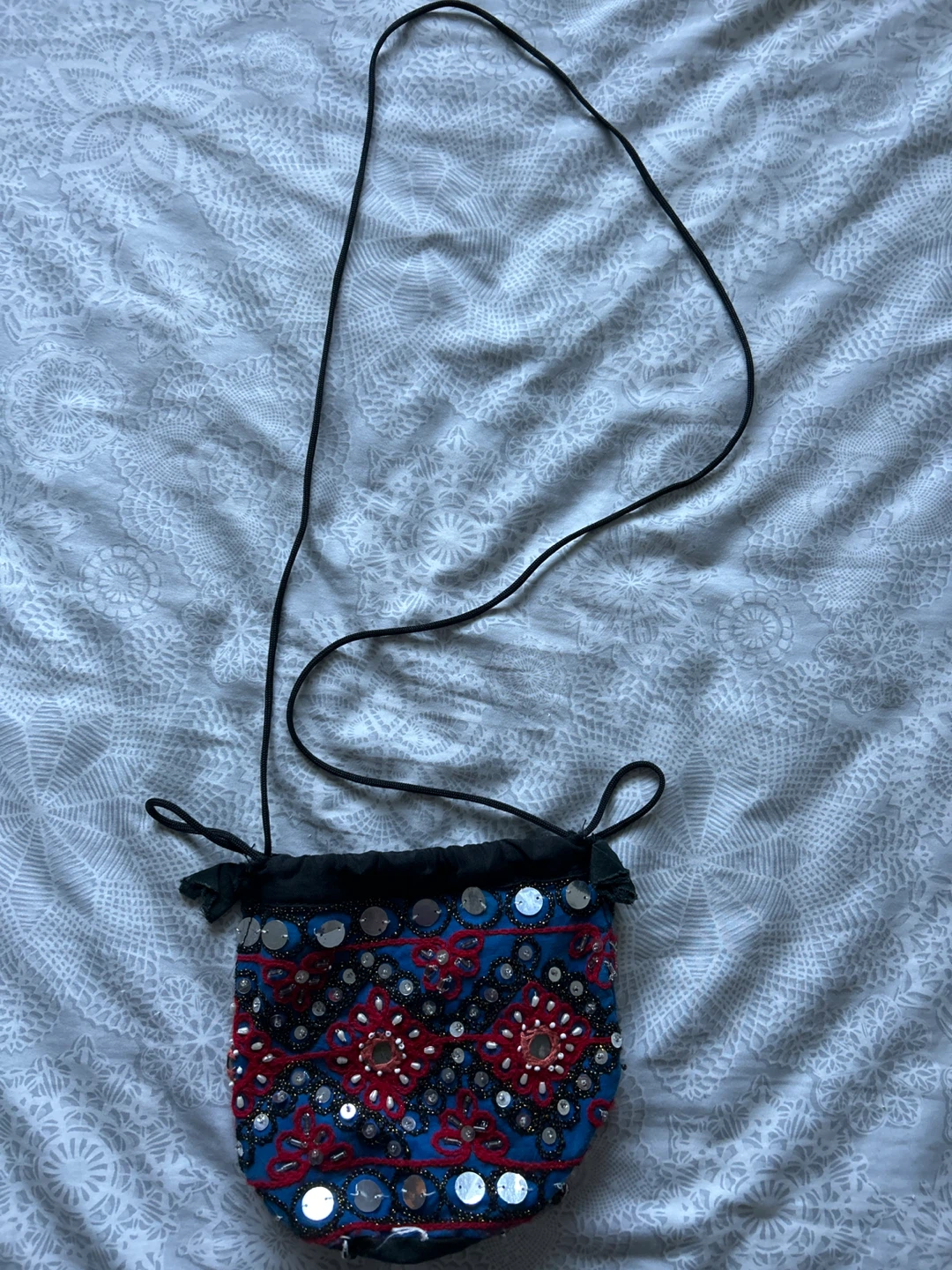 Drawstring Beaded Purse - photo 2