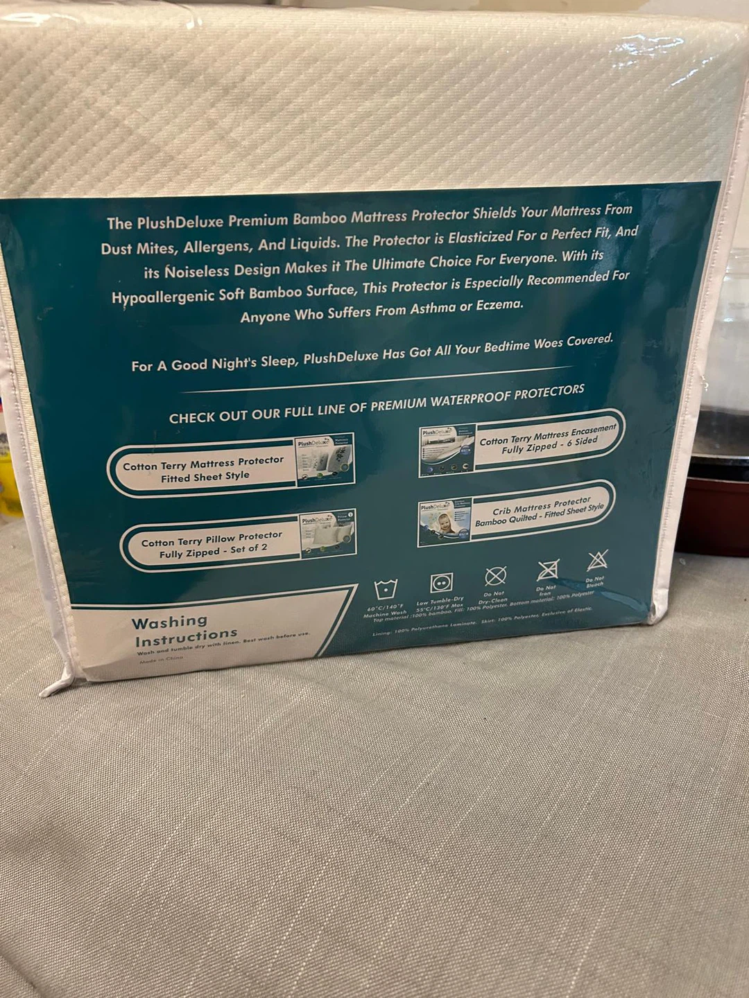 PlushDeluxe Premium Bamboo King Mattress Protector - NEW - photo 4