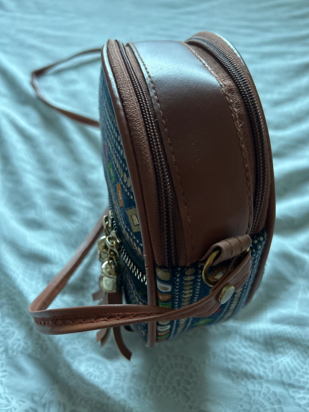 Patterned Round Crossbody Bag - photo 4
