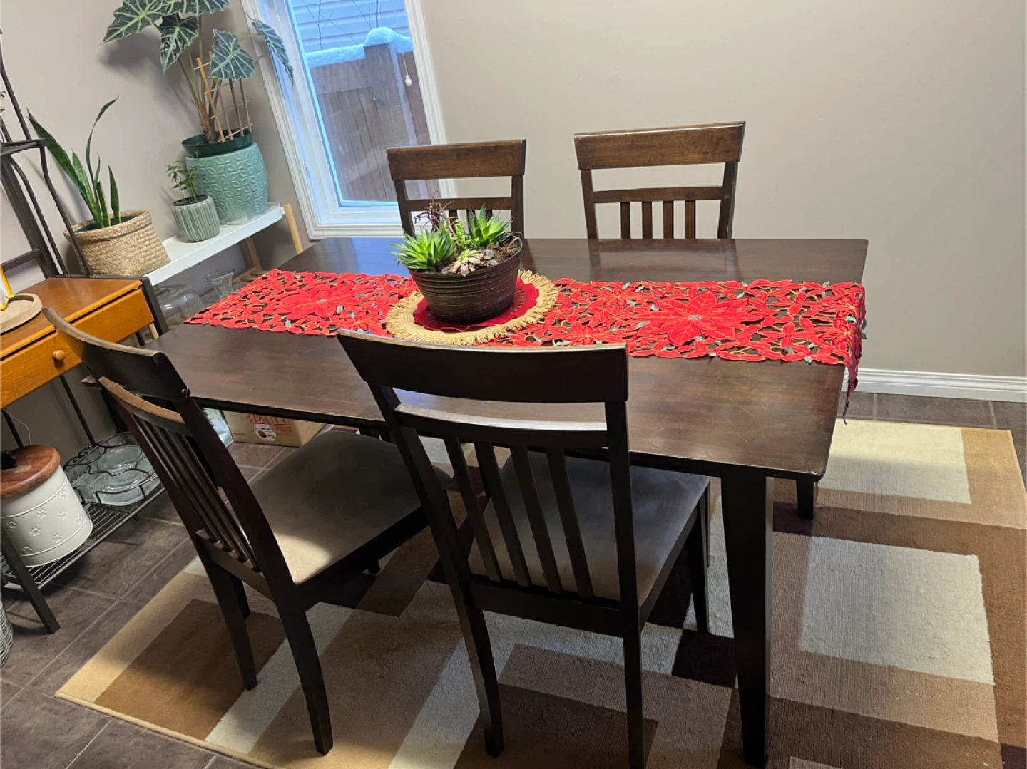 Dining Table with 4 Chairs - photo 2