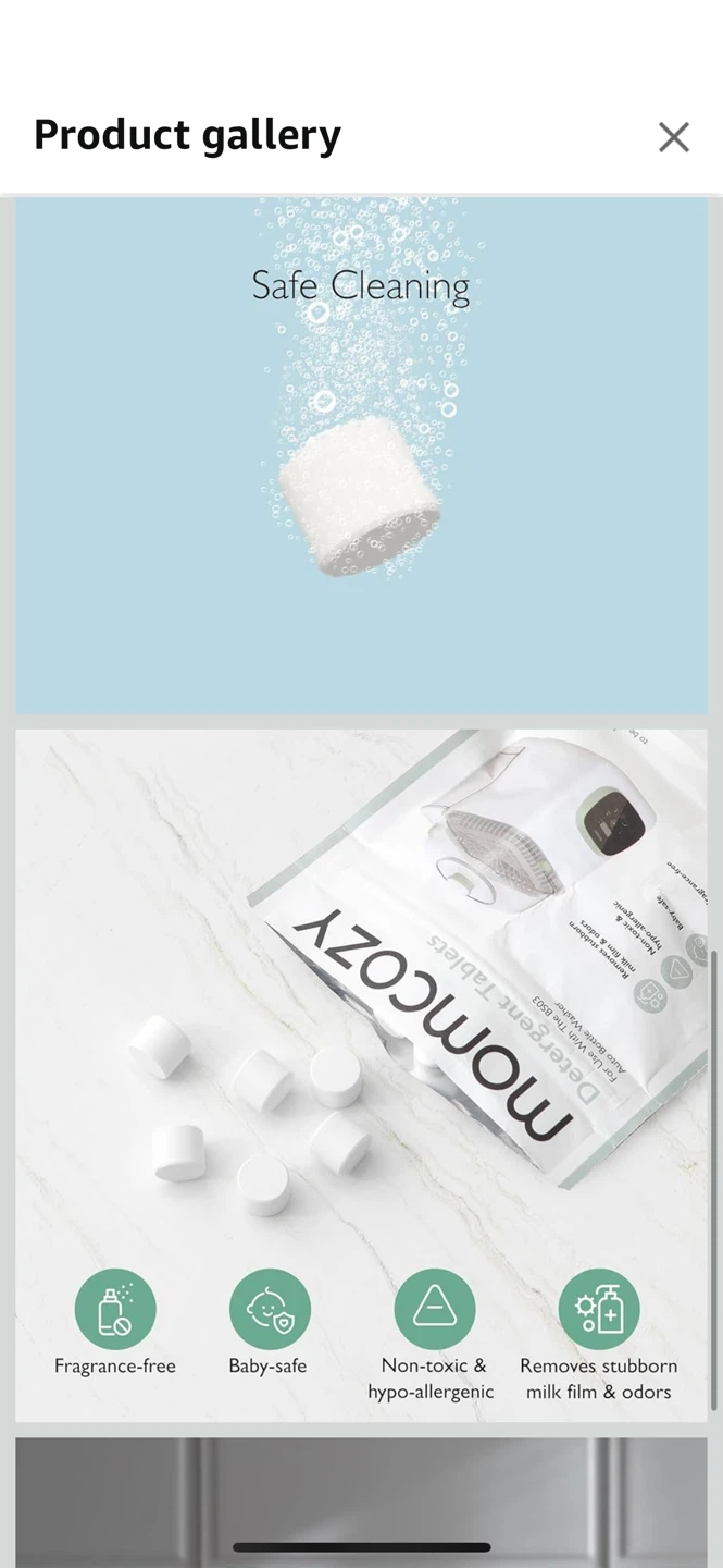NEW-Momcozy Detergent Tablets for Bottle Washer