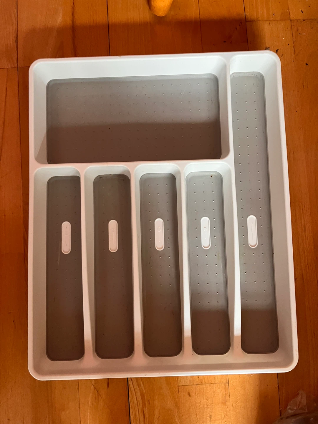 White Cutlery Drawer Organizer