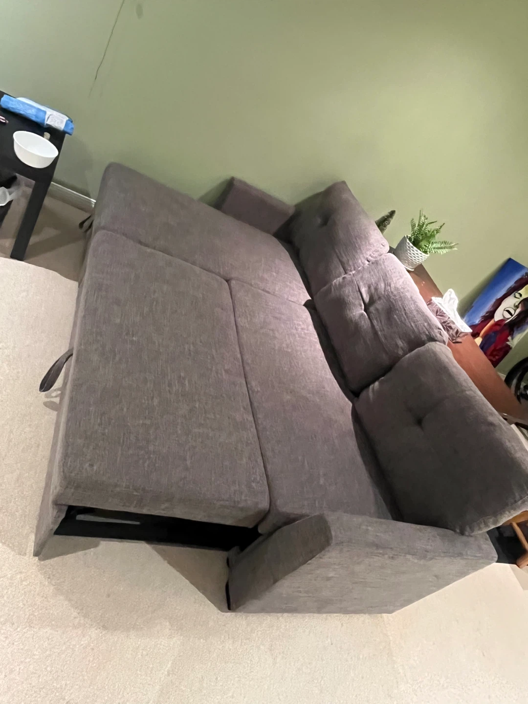 Grey Sectional Sofa with Storage - photo 3