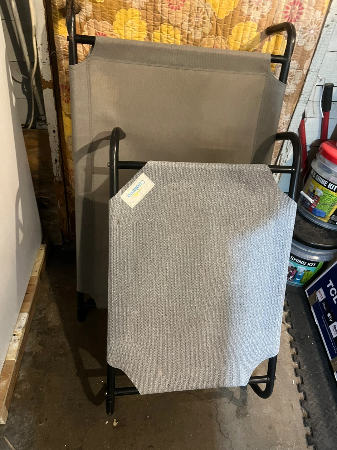 Elevated Pet Bed - Gray