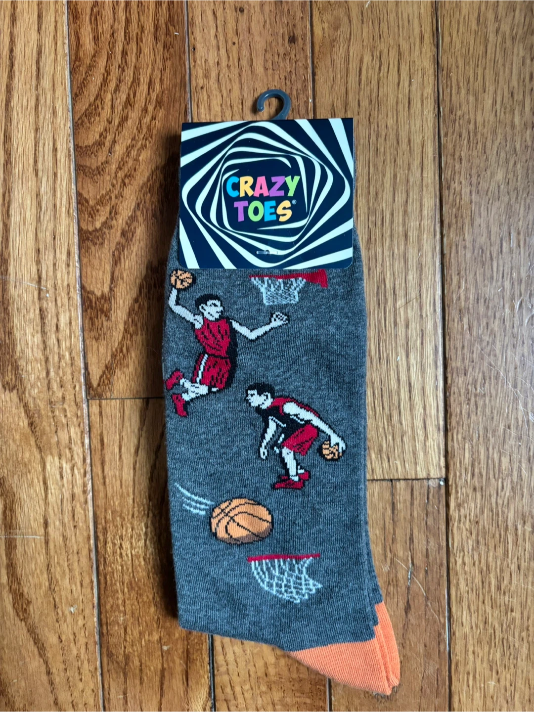 🧡 Crazy Toes Basketball Socks Size 10-13