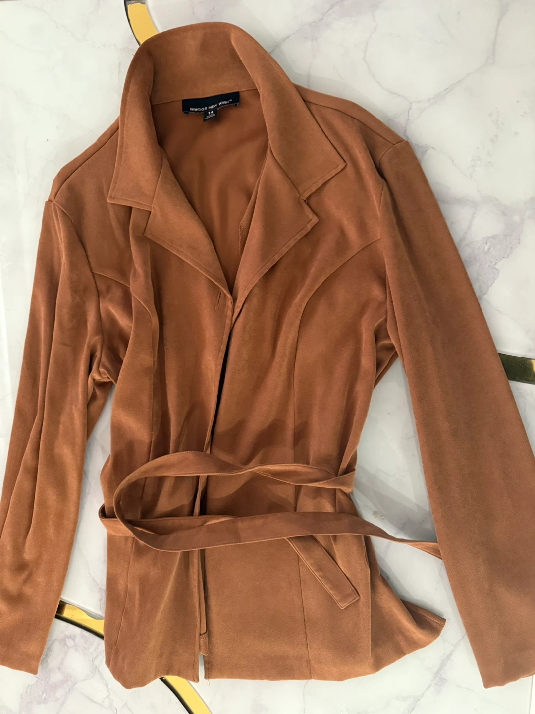 Briggs New York Brown Jacket - Size 14