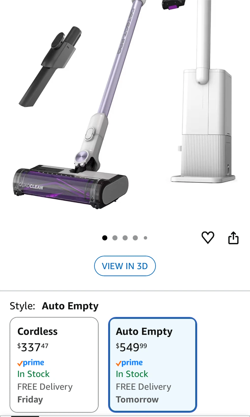 Shark Detect Auto Empty Cordless Stick Vacuum - photo 5
