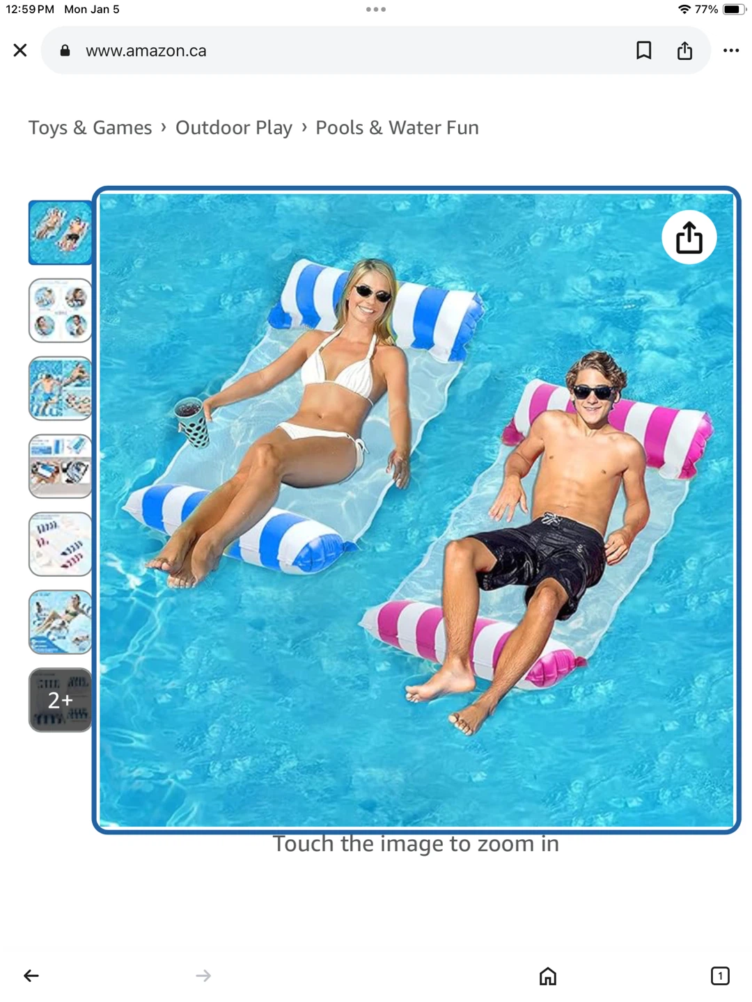 New Inflatable Pool Floatie hammock  Lounger - photo 3