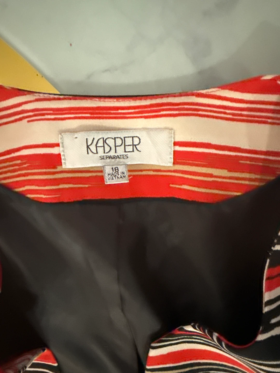 Kasper Separates Striped Blazer - Size 18 - photo 3