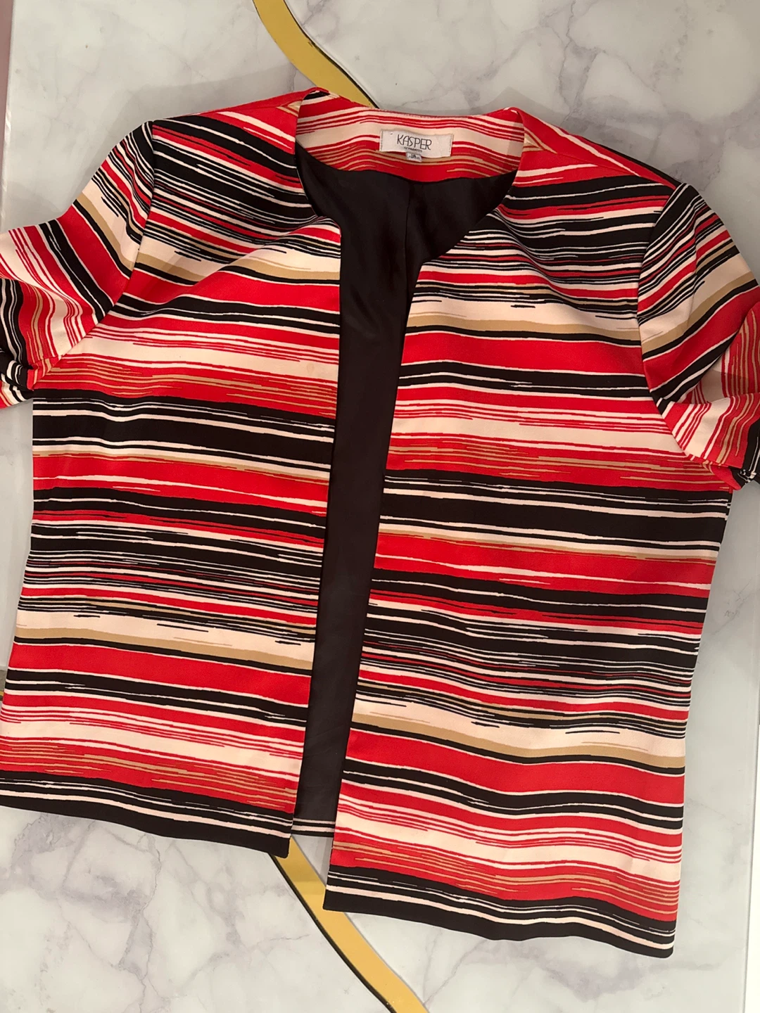 Kasper Separates Striped Blazer - Size 18 - photo 2