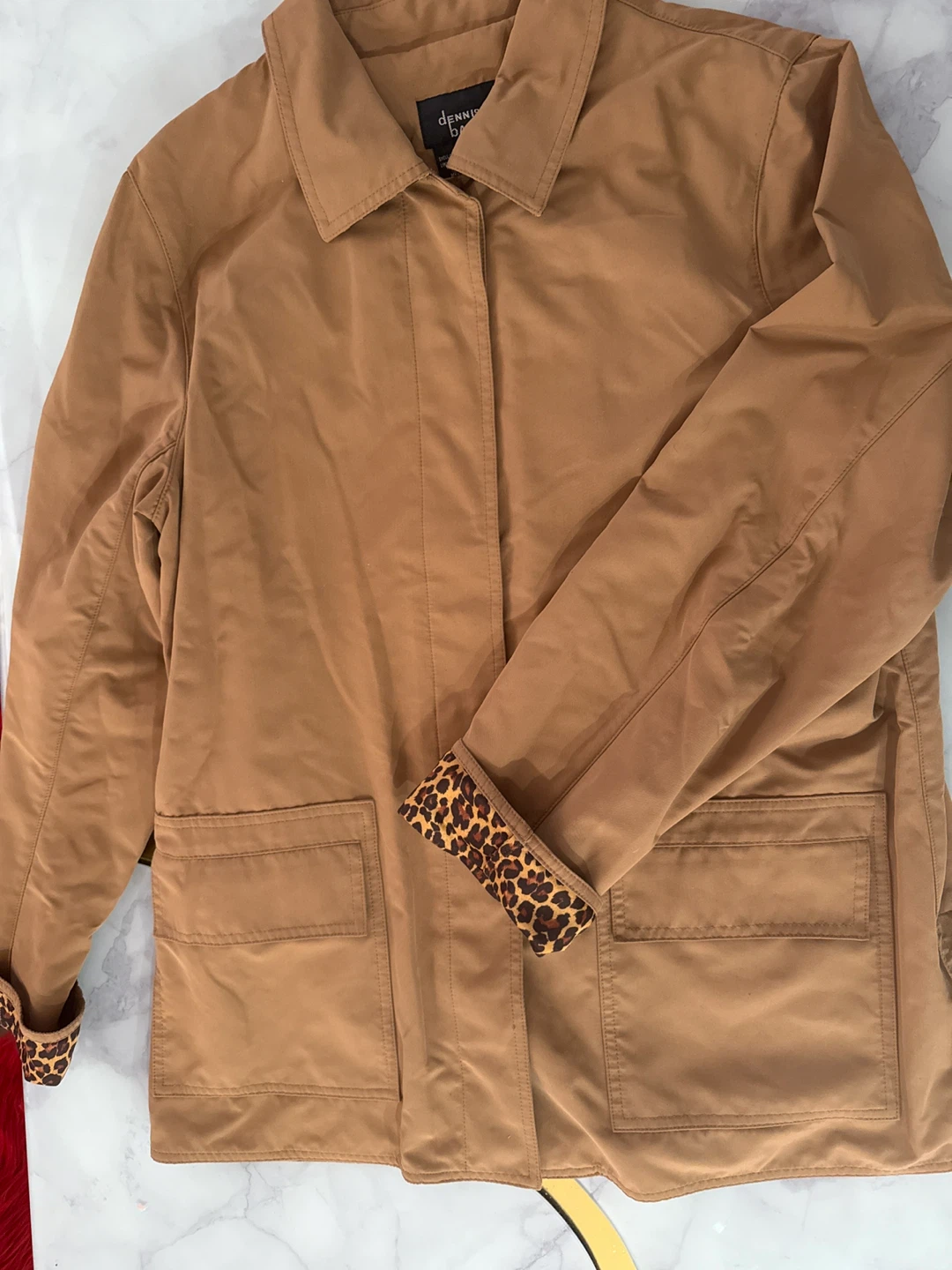 Dennis Basso Tan Jacket - Size M