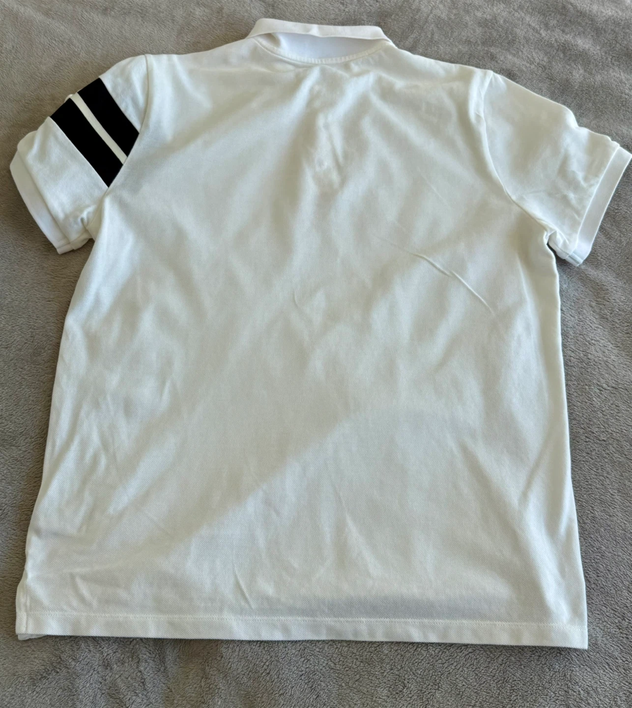Moncler Stripe-Sleeve Cotton-Piqué Polo Shirt Men. - photo 5