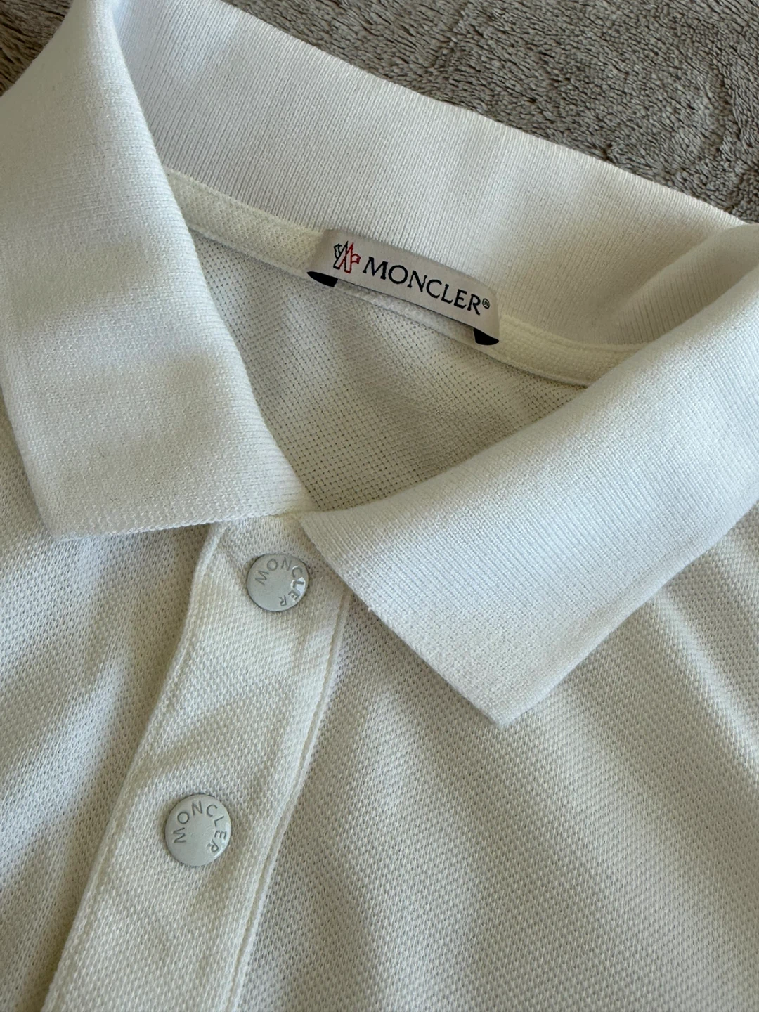 Moncler Stripe-Sleeve Cotton-Piqué Polo Shirt Men. - photo 3