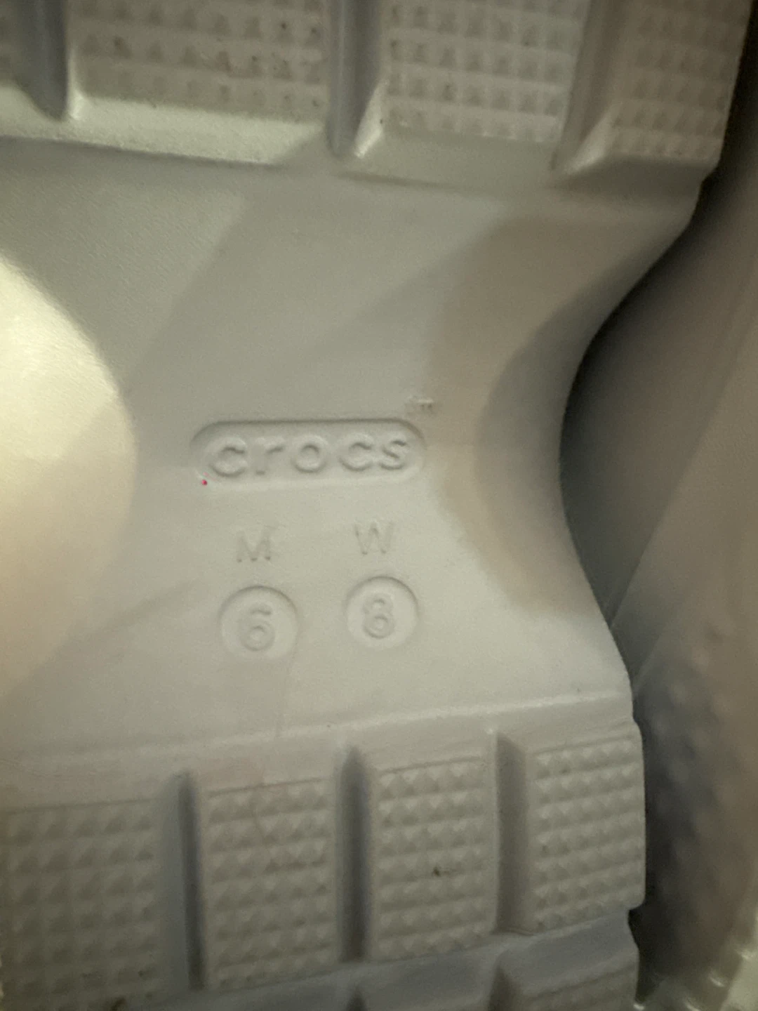Crocs M6/W8 White Slides - photo 4