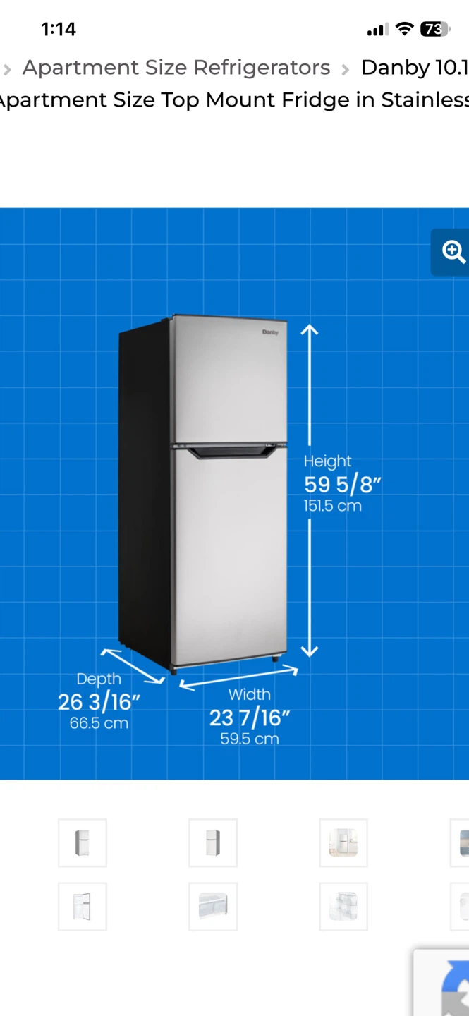 Danby 11.6 cu. ft. Apartment Fridge - photo 4