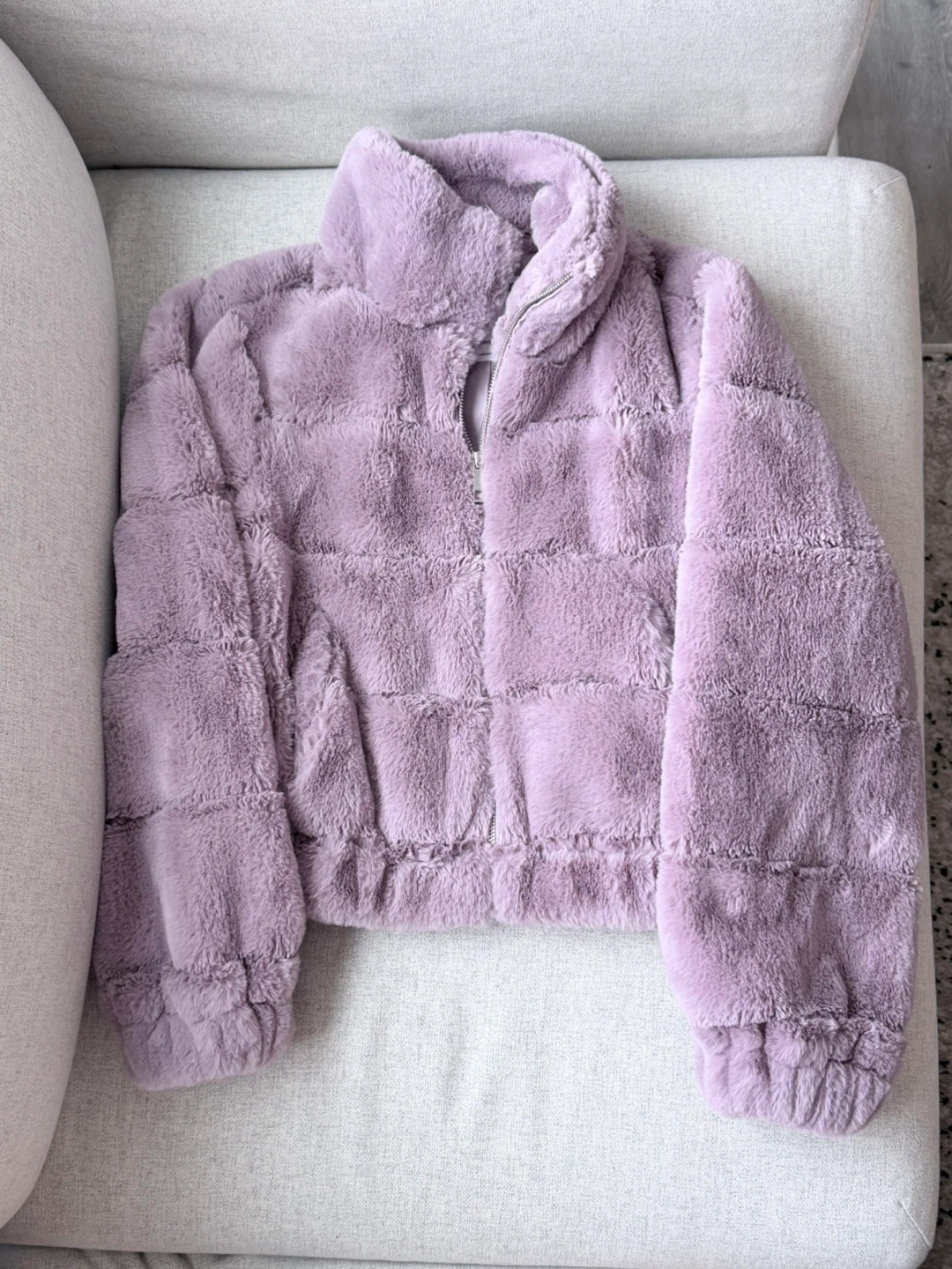 Garage- Fuzzy Purple Jacket- XS