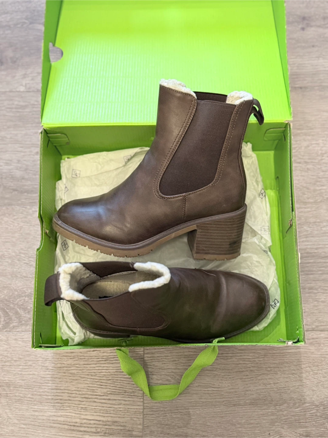 Call It Spring Brown Ankle Boots, Size 7