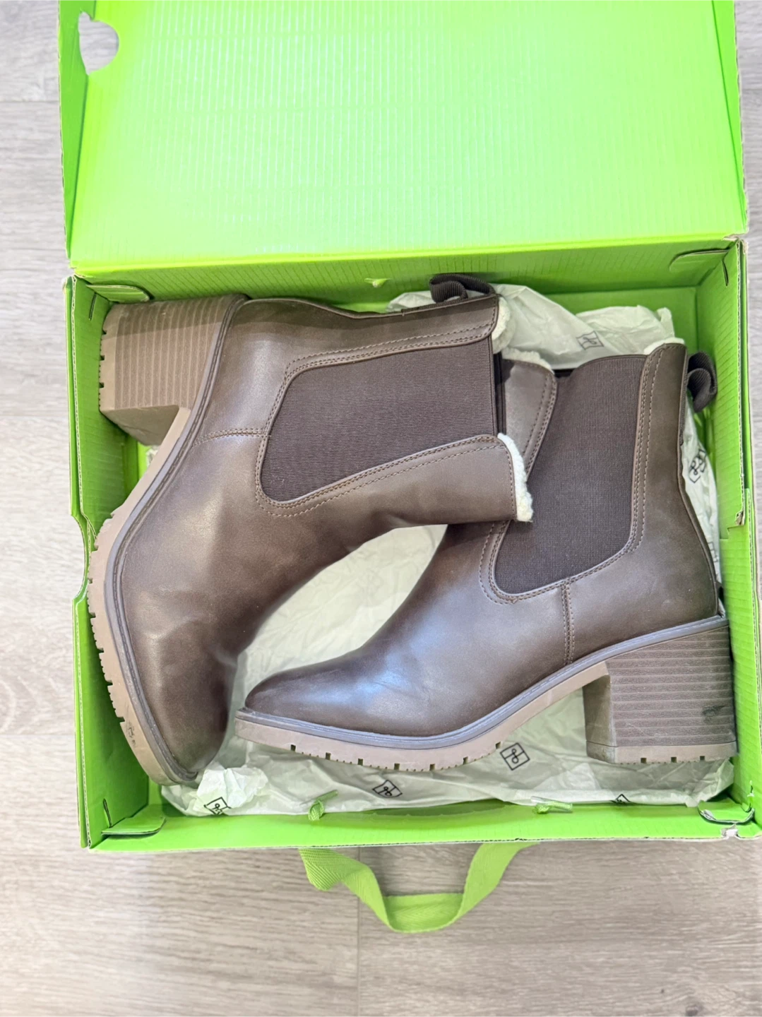 Call It Spring Brown Ankle Boots, Size 7 - photo 2