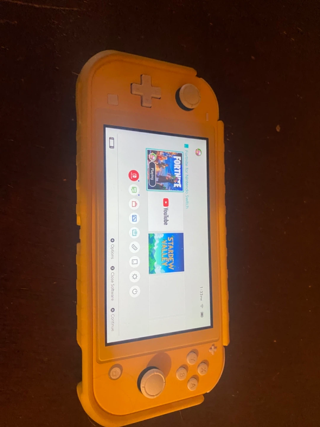 Yellow Nintendo Switch Lite With Protective Case - photo 3