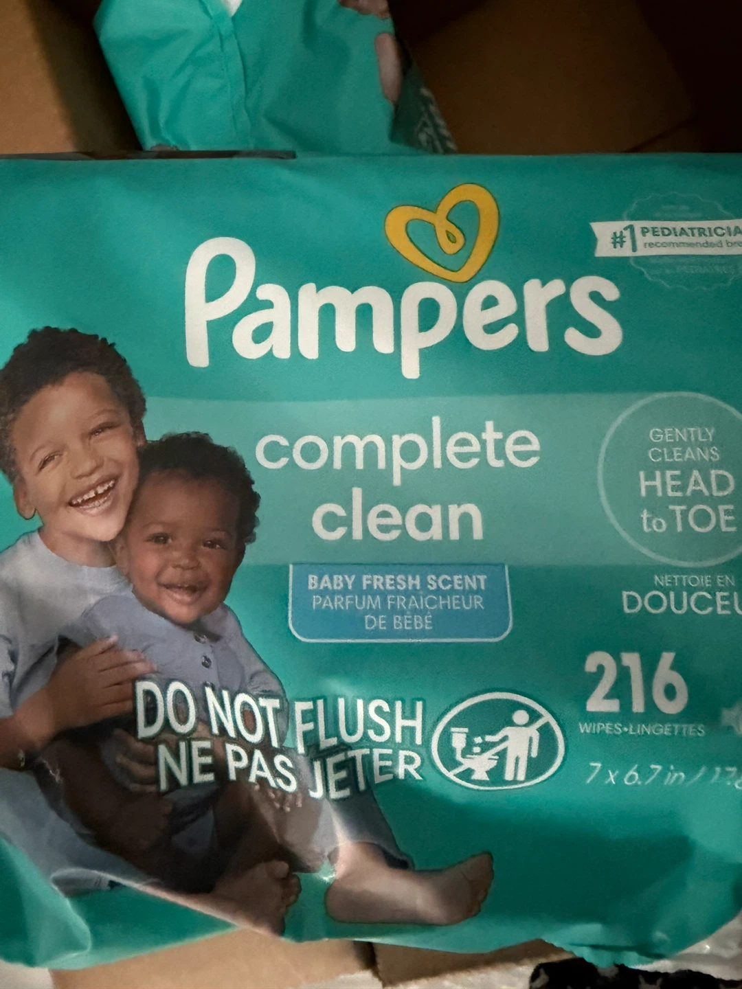 Pampers Complete Clean Baby Wipes - 216 Count