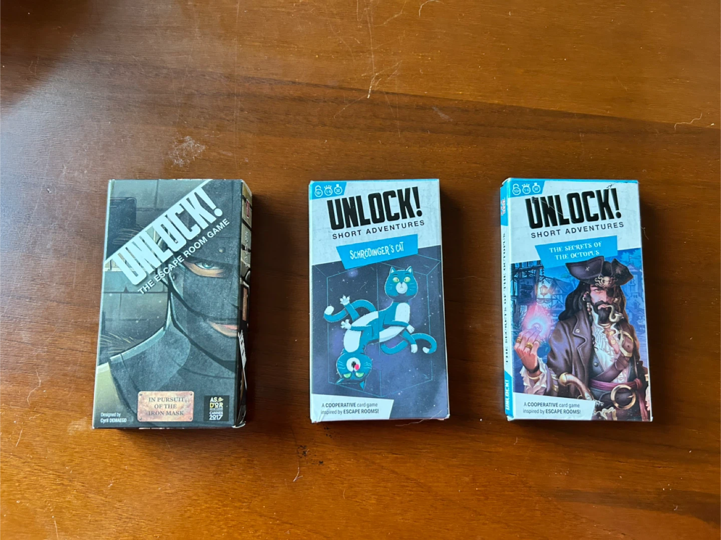 Unlock! Escape Room Card Games - Set of 3