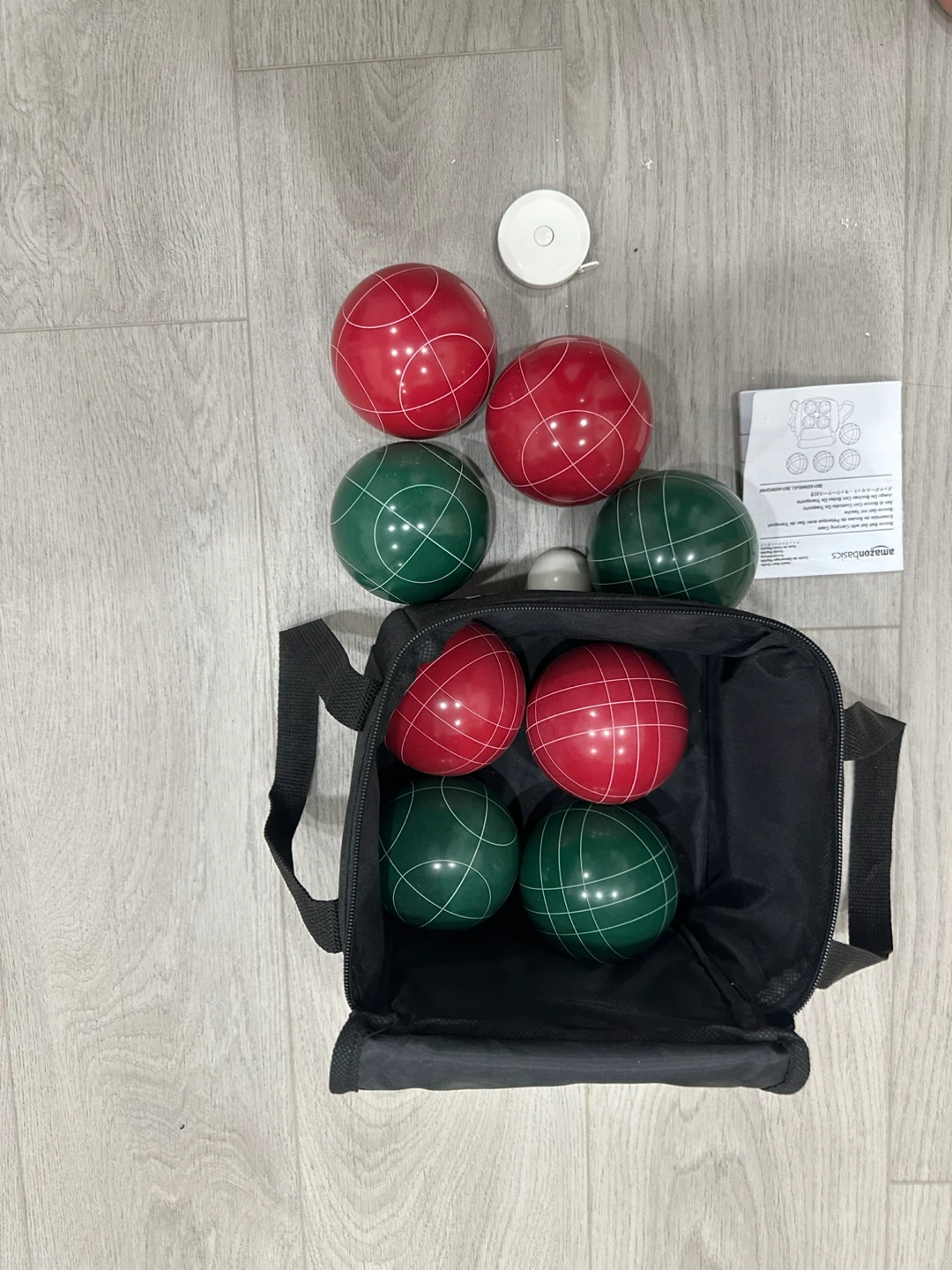 AmazonBasics Bocce Ball Set with Carry Case - photo 3