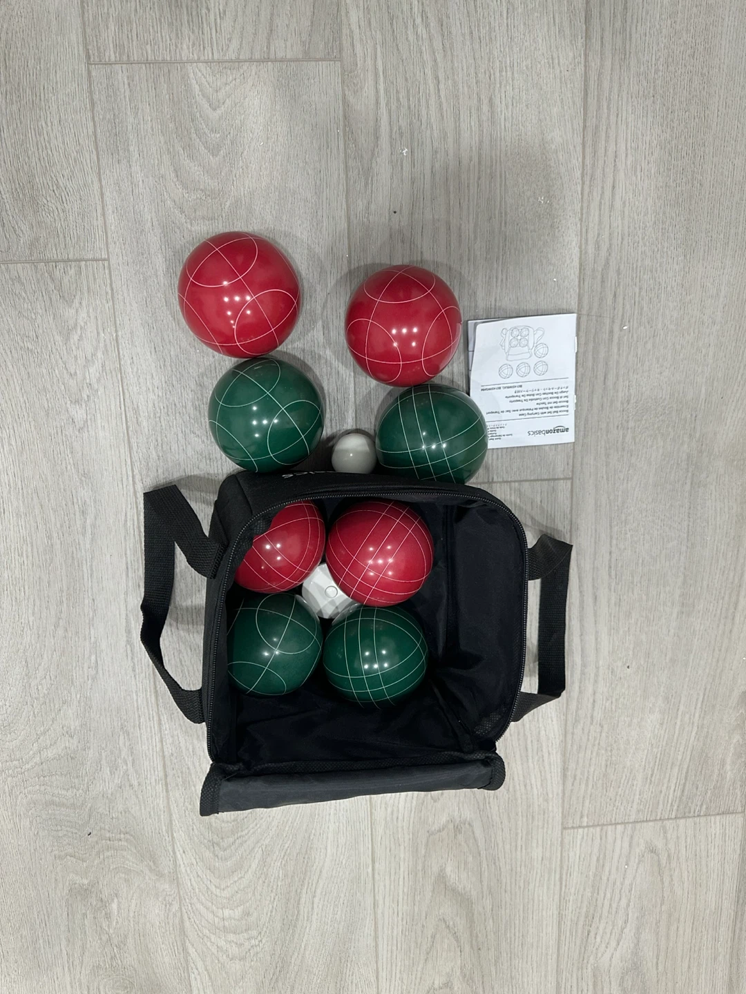 AmazonBasics Bocce Ball Set with Carry Case - photo 2