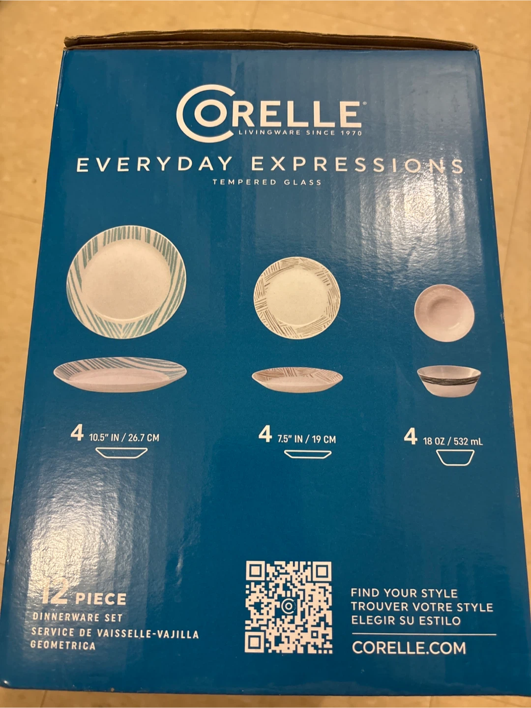 Corelle Everyday Expressions 12-Piece Dinnerware Set - photo 3