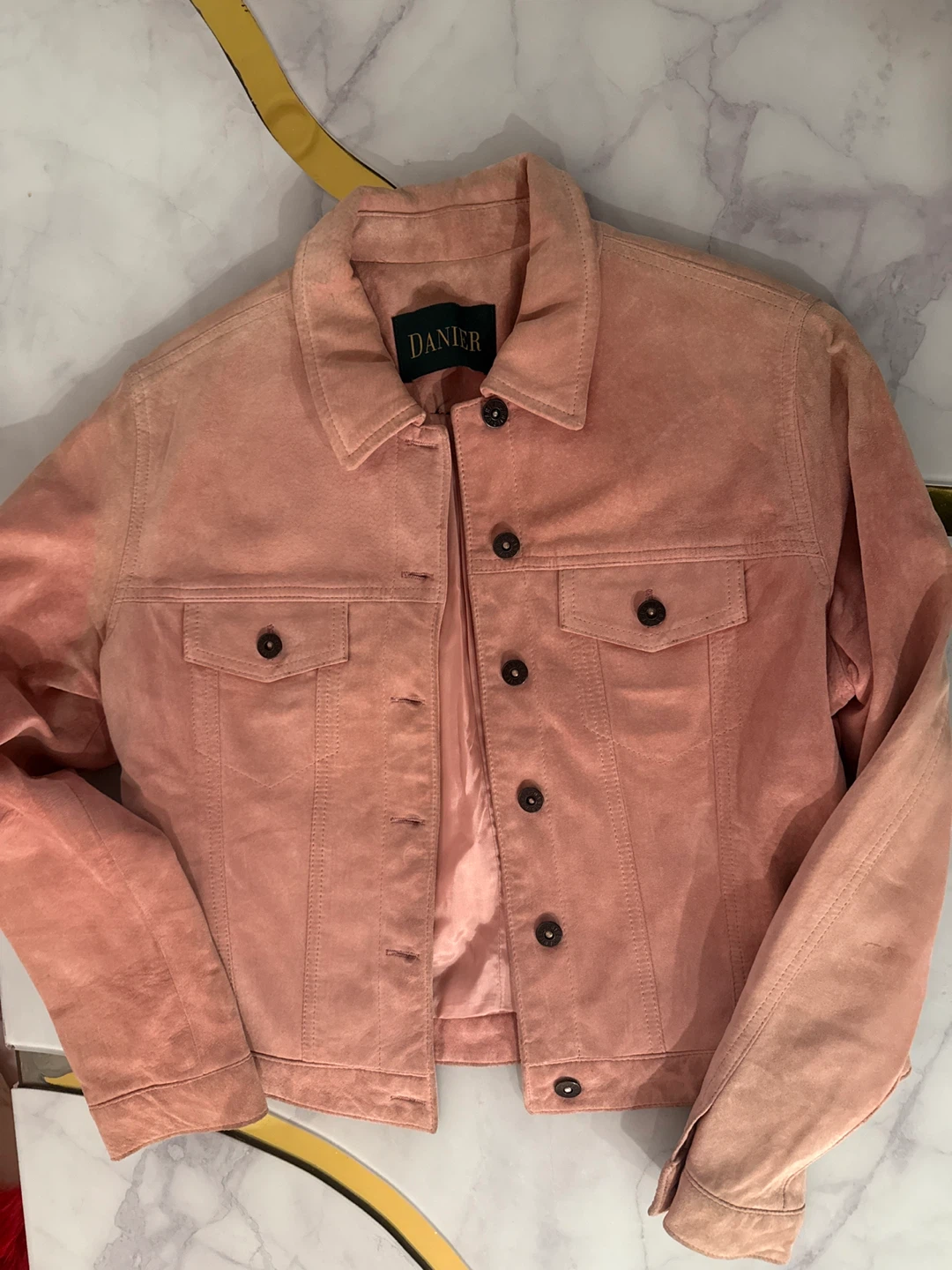 Danier Pink Suede Jacket size M