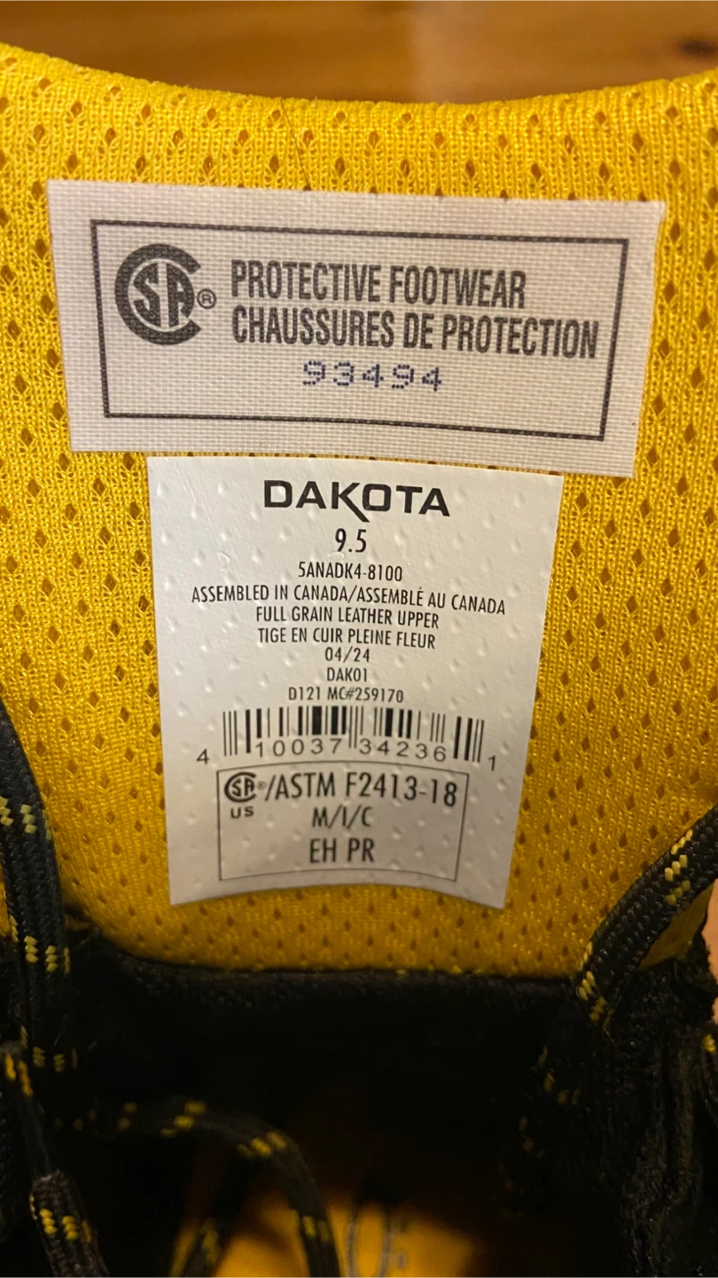 Dakota Workpro Series Black Boots - Size 9.5 - photo 2